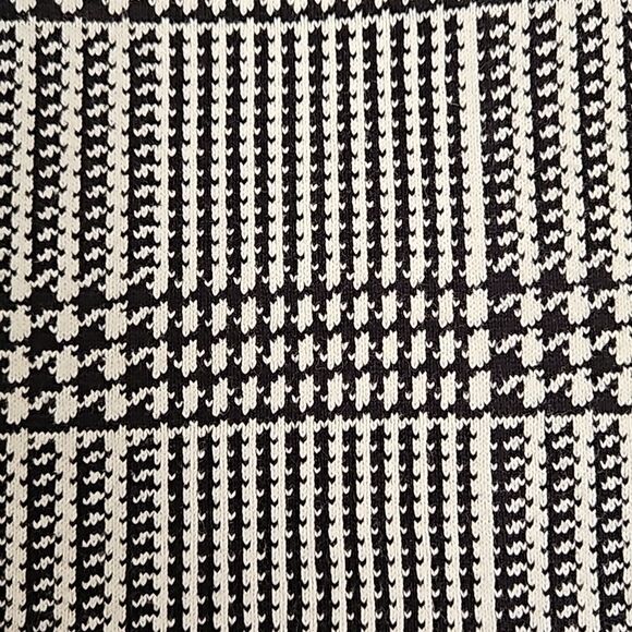 Chaps Women's Petite Houndstooth Sweater Pencil Midi Dress - Picture 5 of 16